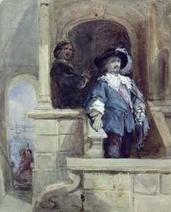 Sir Thomas Wentworth (plus tard comte de Strafford) et John Pym à Greenwich, 1628 - George Cattermole
